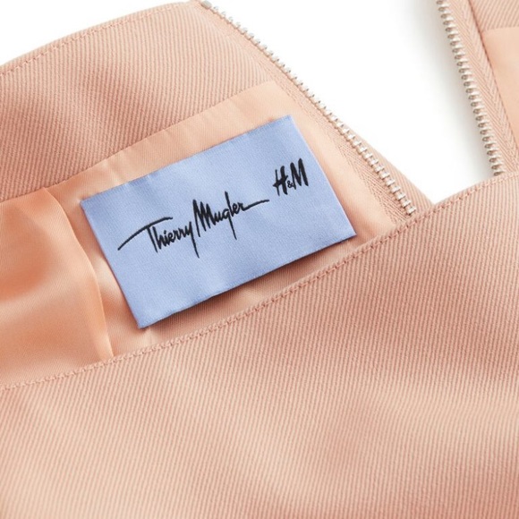 Mugler x HM wool skirt pink US18 - Picture 2 of 9